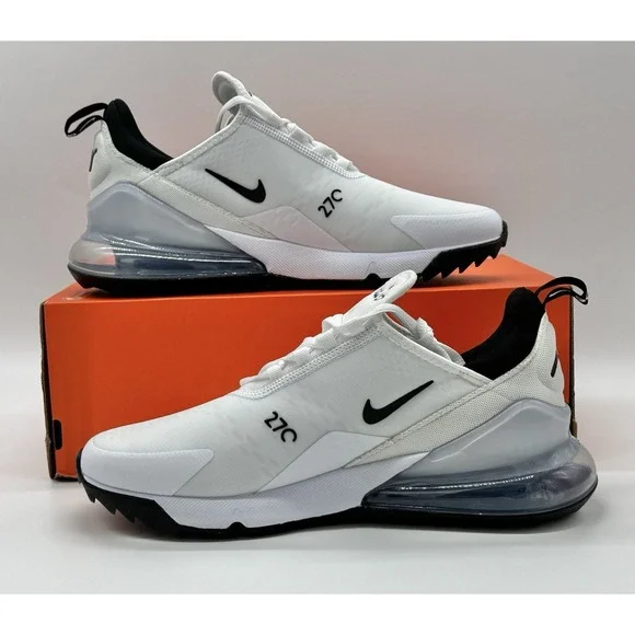 Nike Air Max 270 Golf White Black Size 8 CK6483 102 - Picture 4 of 8